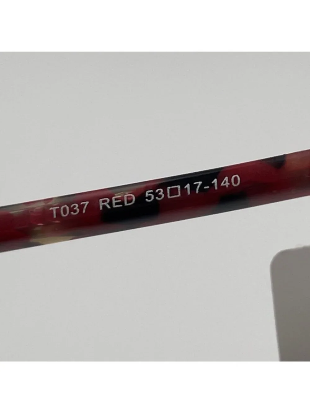 True Religion TRU T037 Eyeglass Frames Full Square Red Black Marble 53-17-140